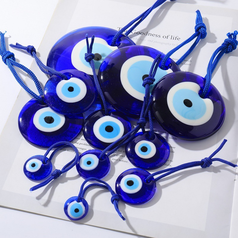 Car Accessories Evil Eye - 1pc Lucky Eye Glass Blue Turkish