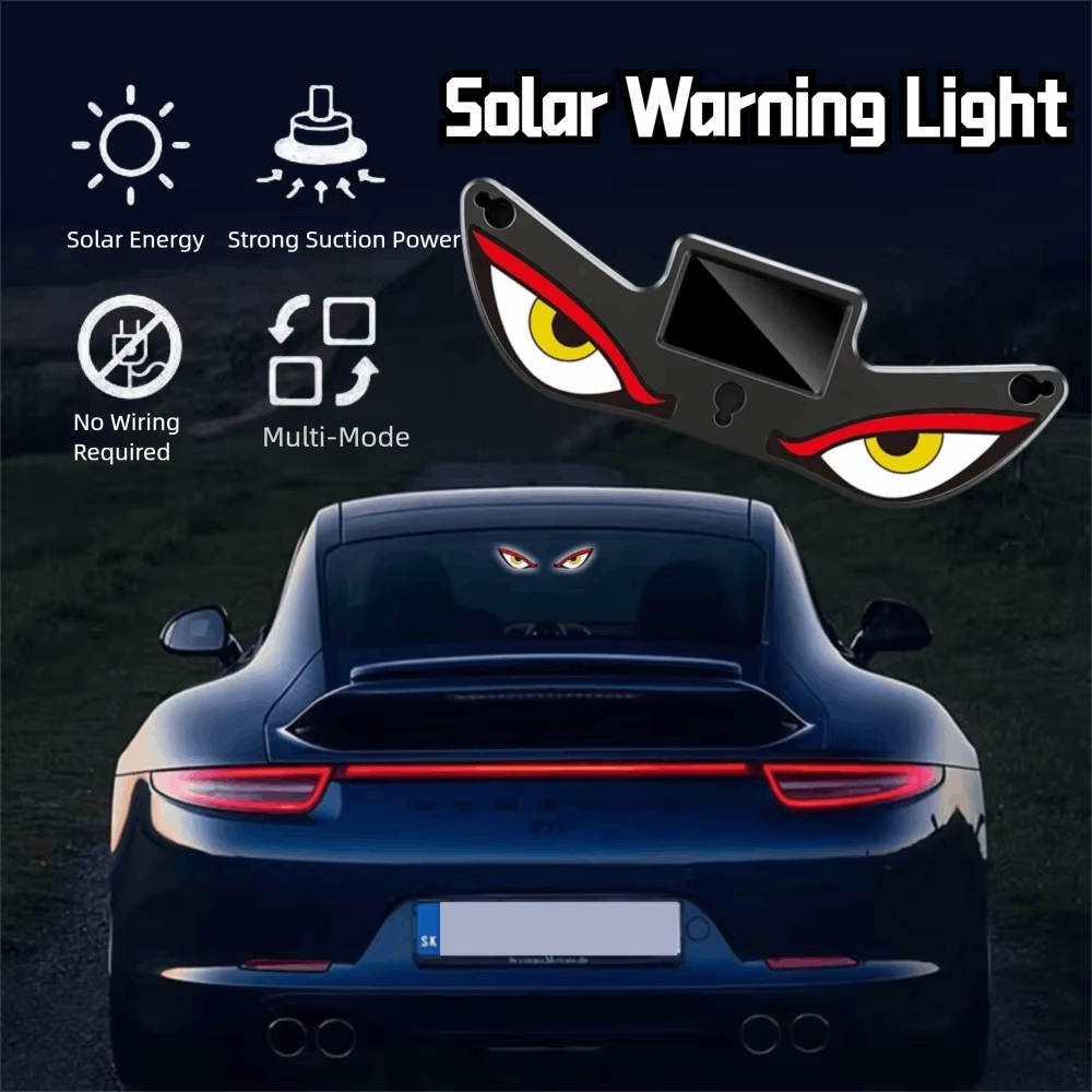 Car Accessories Evil Eye - Car Interior Light LED Wireless Solar-Powered