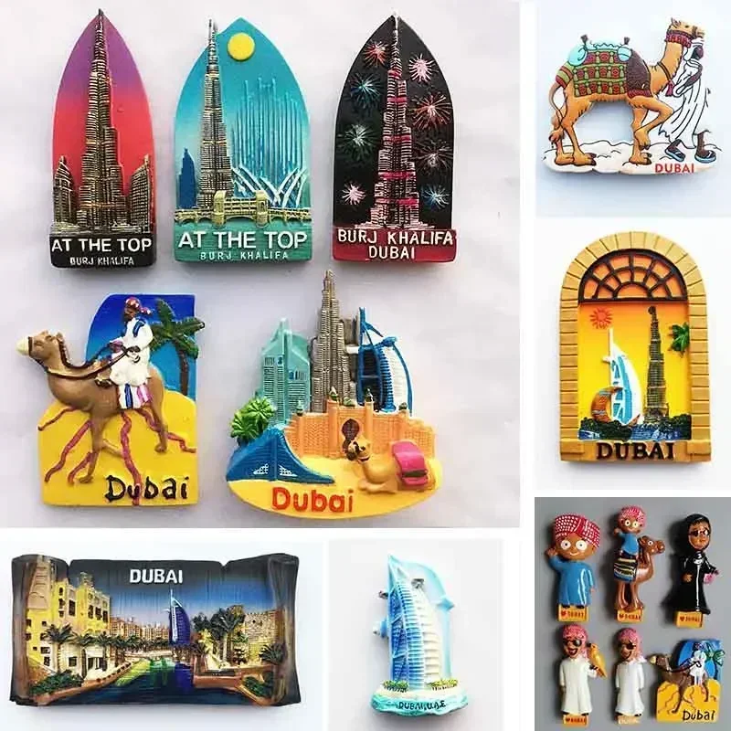 Car Accessories Dubai - Dubai Tourist Souvenirs Fridge Magnets Khalifa