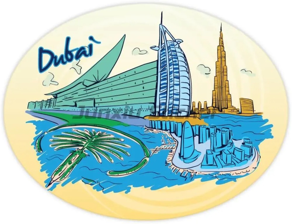 Car Accessories Dubai - Dubai Country Flag Vinyl Motorcycle Car