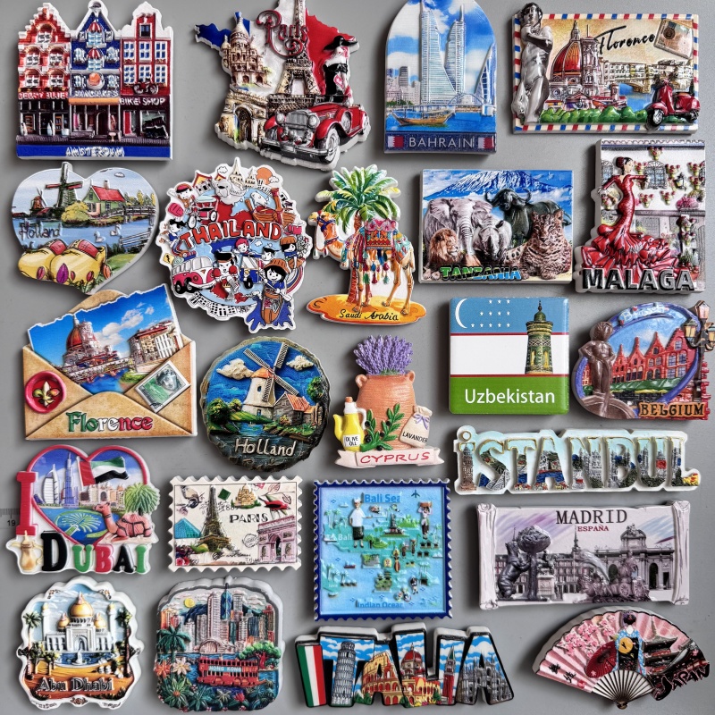 Car Accessories Dubai - Fridge Magnets Italy Paris Holland Thailand