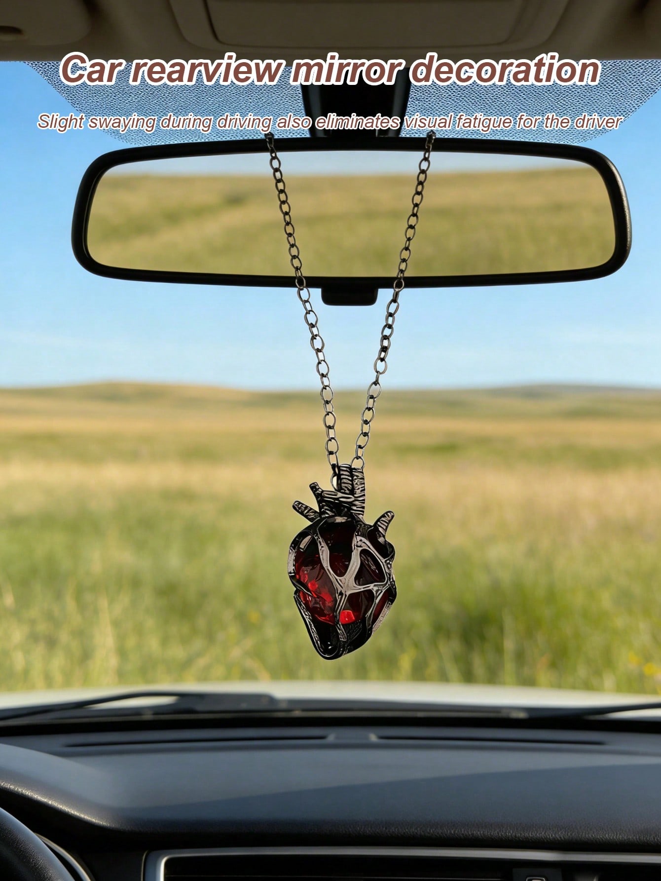 Anatomical Heart Car Pendant w - Car Accessories Evil Eye recension och pris