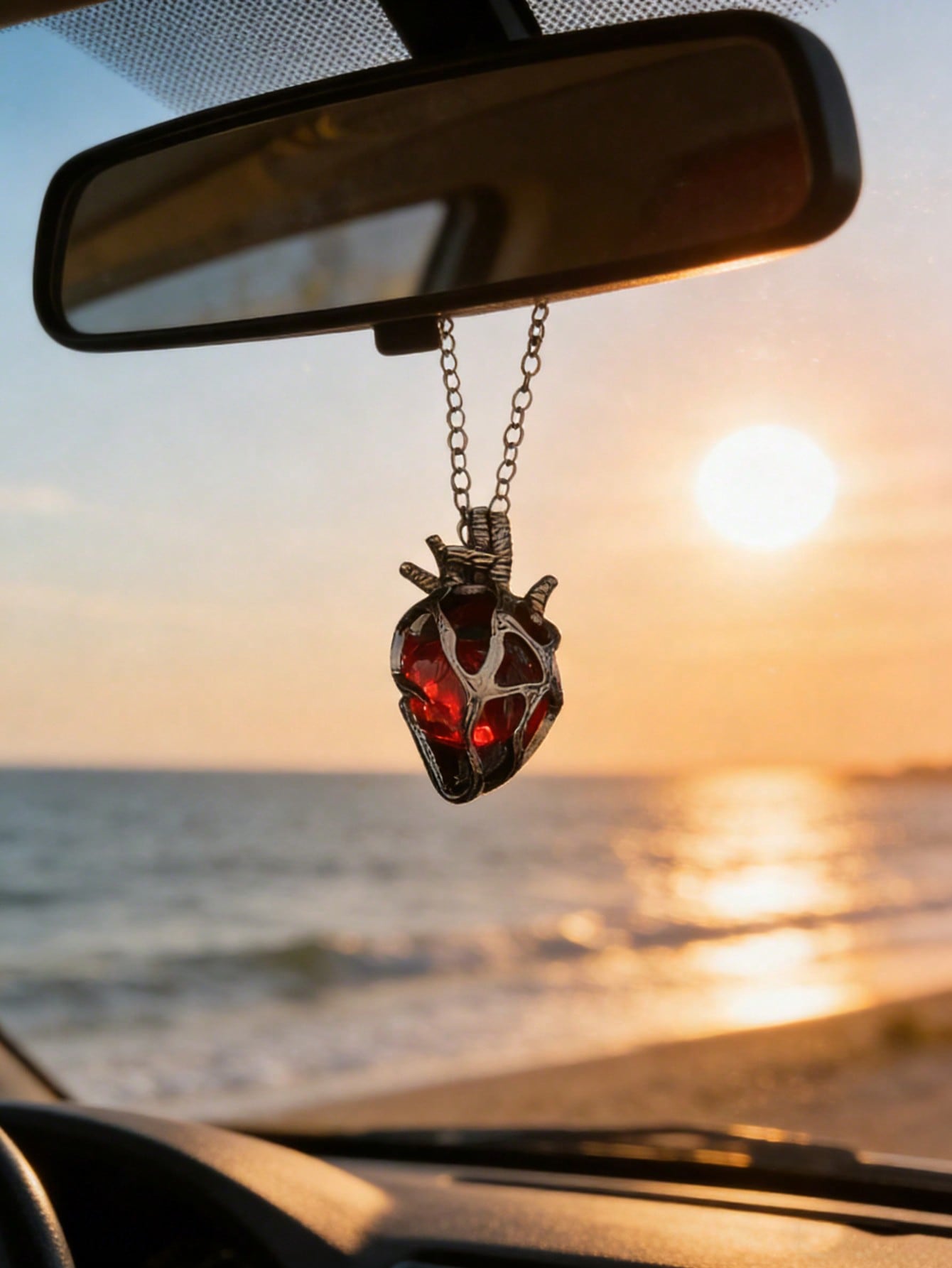 Anatomical Heart Car Pendant w - Car Accessories Evil Eye recension och pris
