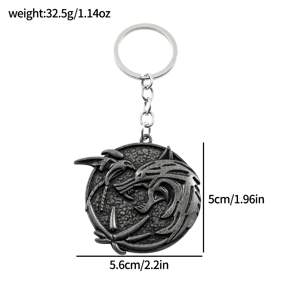 Vintage Wolf Head Keychain Gam - Car Accessories Gifts recension och pris