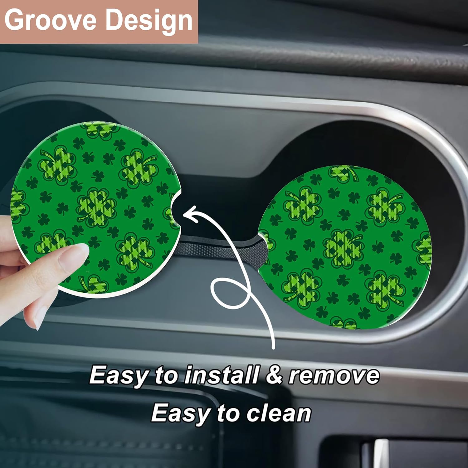 Car Coaster for Cup Holders,Gr - Car Accessories Cork recension och pris