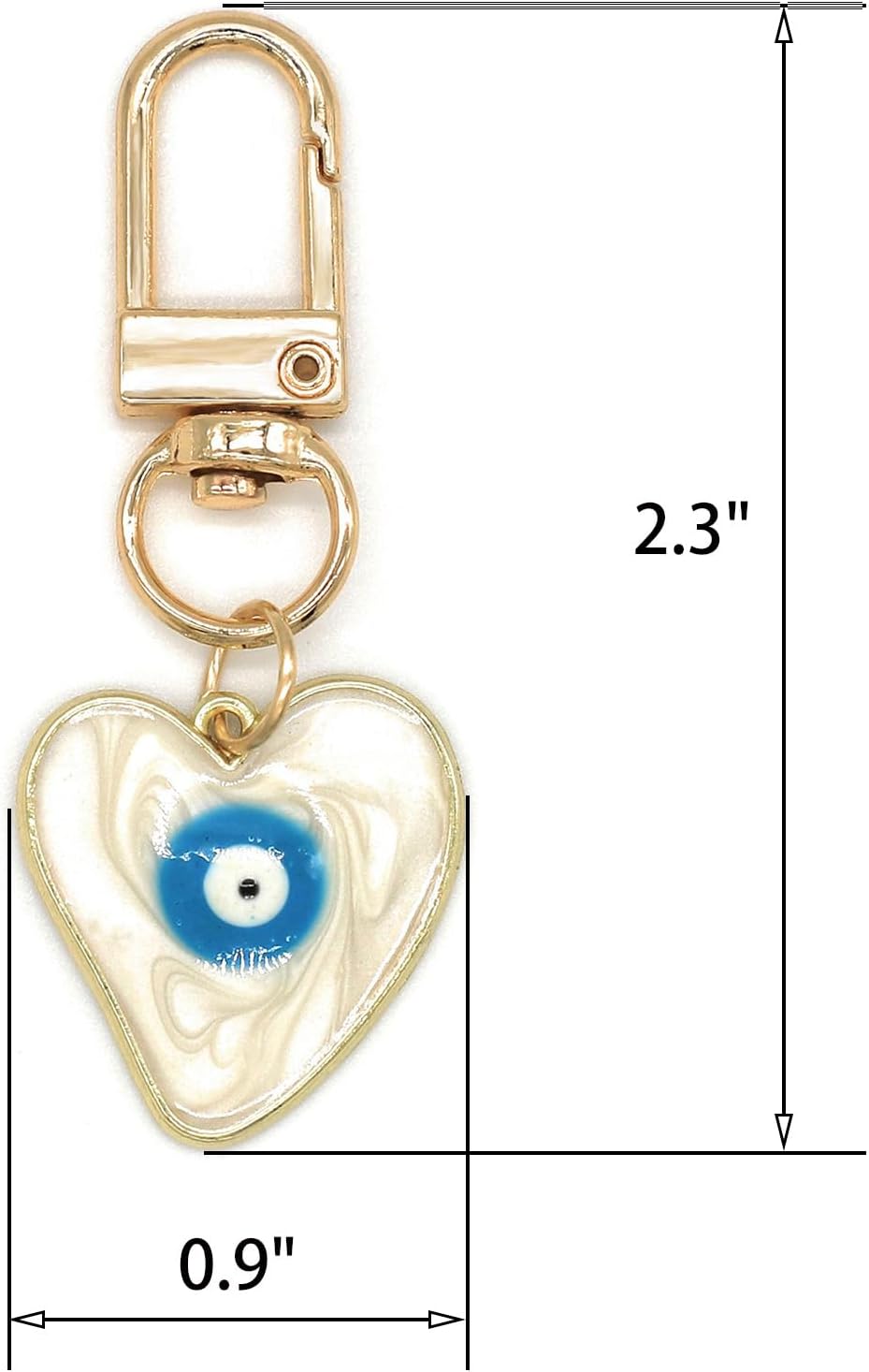 Evil Eye Keychains Sweat-heart - Car Accessories Evil Eye recension och pris