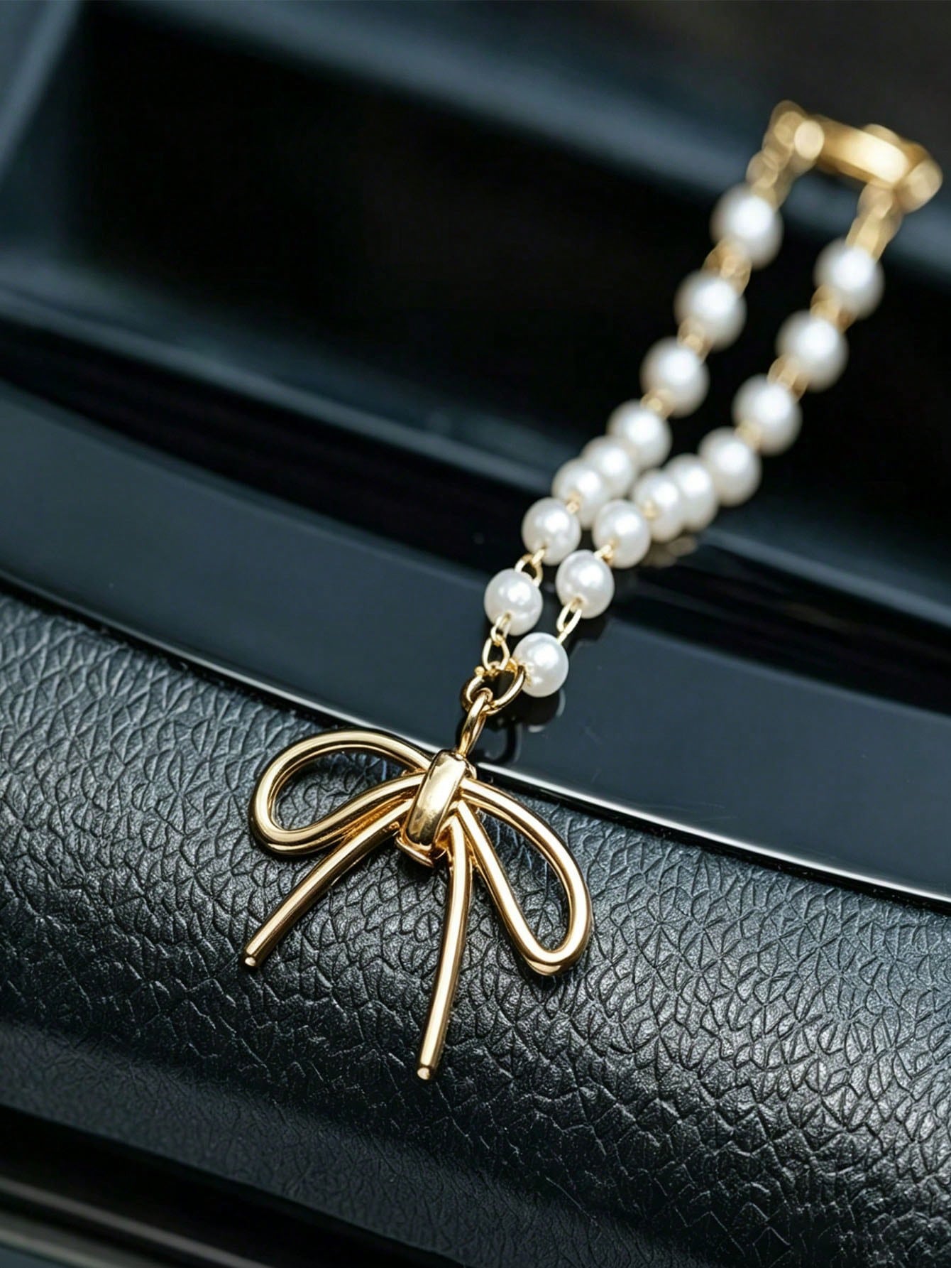Pearl Bow Car Pendant Alloy Fa - Car Accessories Evil Eye recension och pris