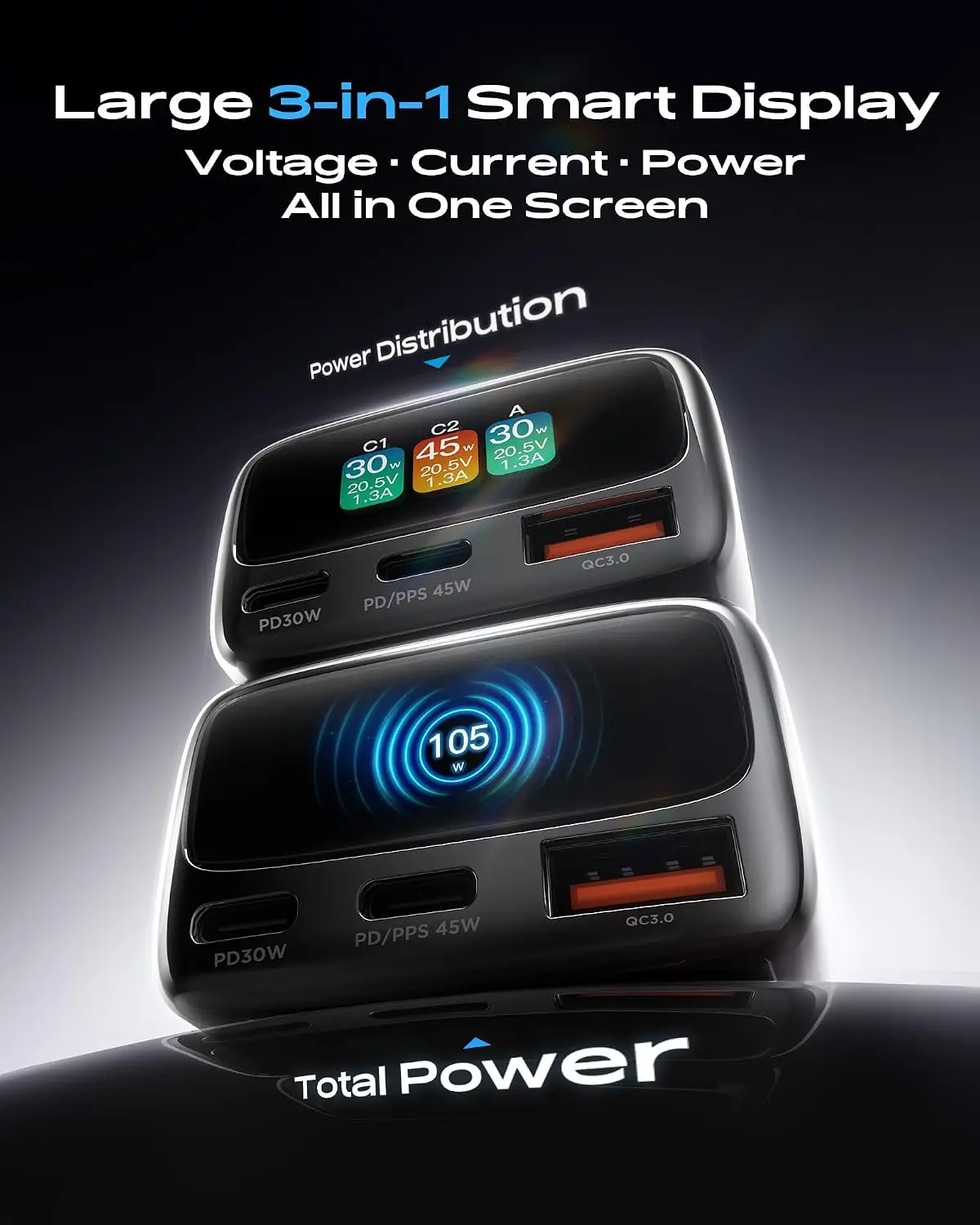 105W USB C Car Charger with Di - Car Accessories Gifts recension och pris