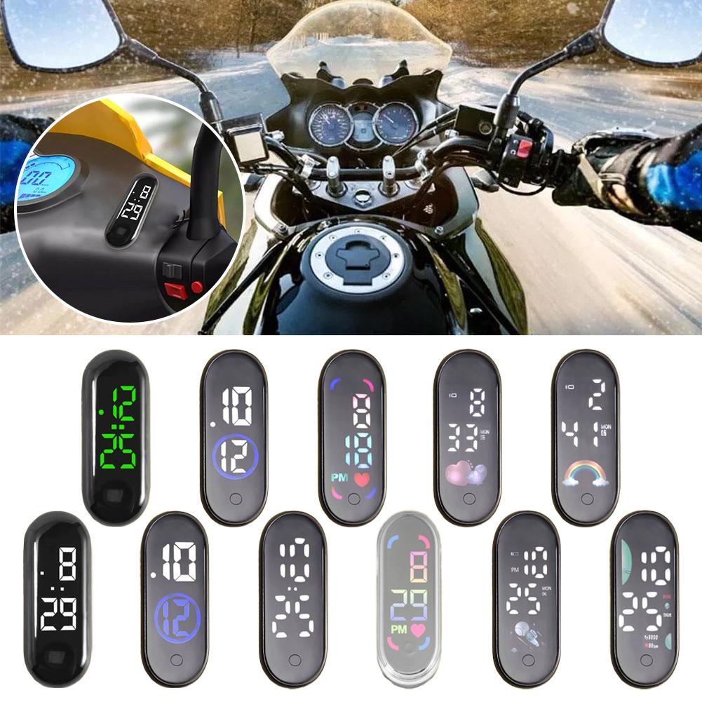 Luminous Motorcycle Car Clock  - Car Accessories Workshop recension och pris