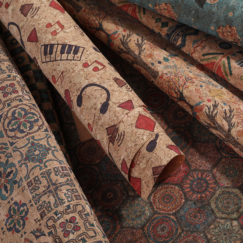 Cork Printed PU Leather Fabric - Car Accessories Cork recension och pris