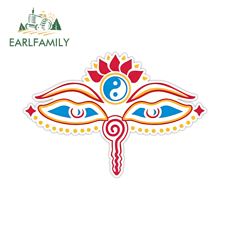 EARLFAMILY 13cm x 5cm for Budd - Car Accessories Evil Eye recension och pris