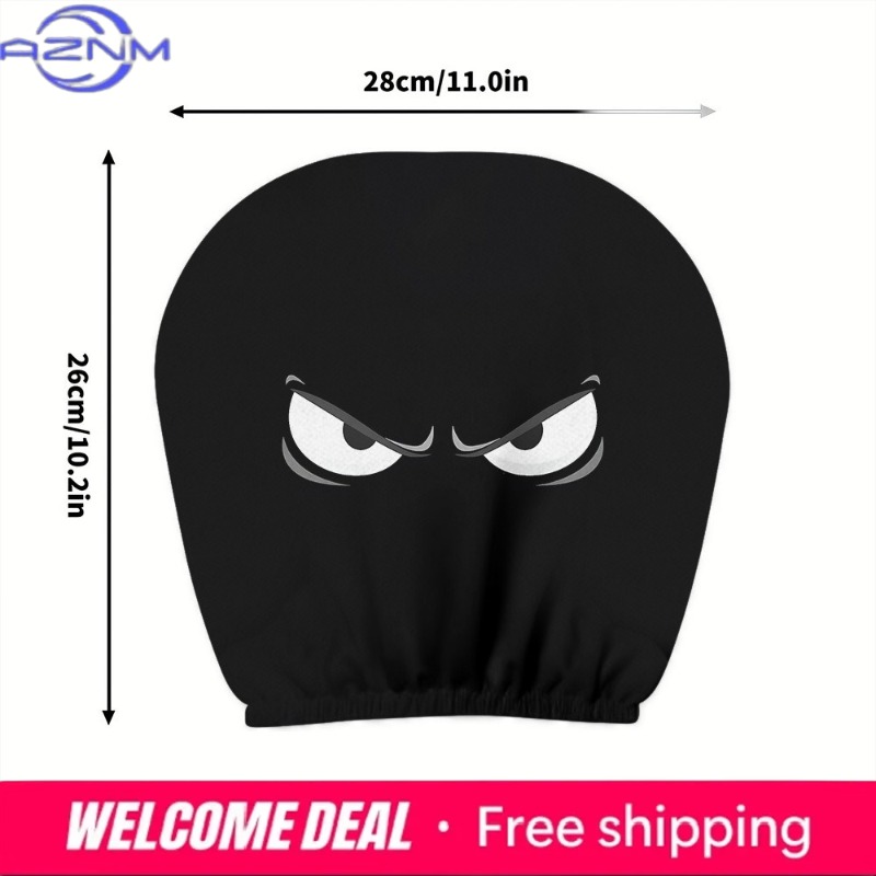 2PCS Evil Eye Printed Car Head - Car Accessories Evil Eye recension och pris