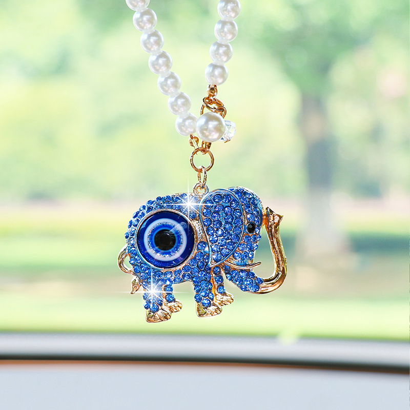 Creative Rhinestone Elephant C - Car Accessories Evil Eye recension och pris