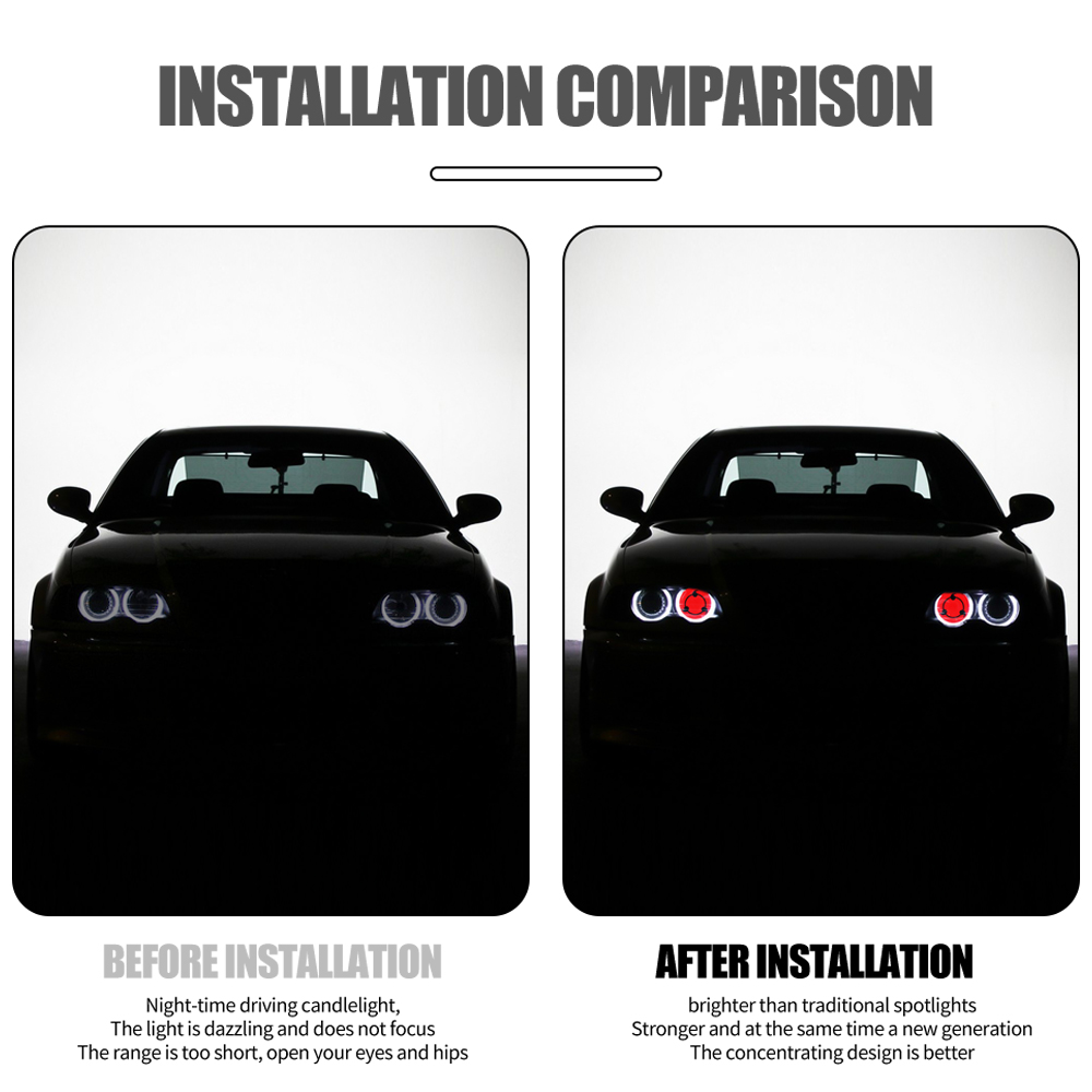LED Headlight Demon Eyes Dynam - Car Accessories Evil Eye recension och pris